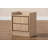 Caden Cassidi Walnut Brown Finished Wood 1-Door Nightstand-712721642