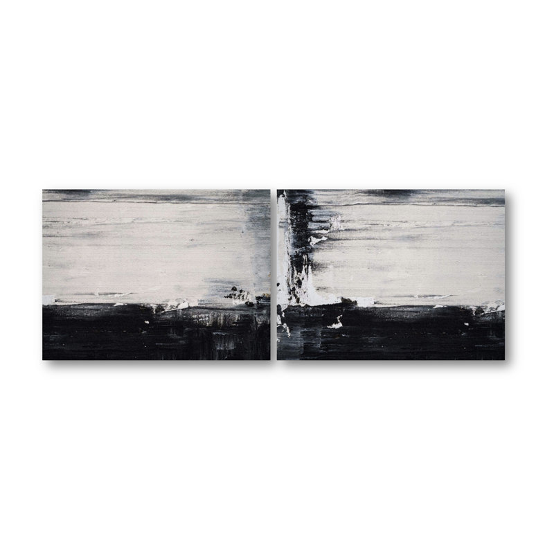 Avenue Set by John Beard - Artist Enhanced Canvas Print, White Floater Framed, 30" H x 40" W x 3" D