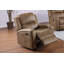Fauteuil inclinable manuel Charles, similicuir, bois massif-106065310