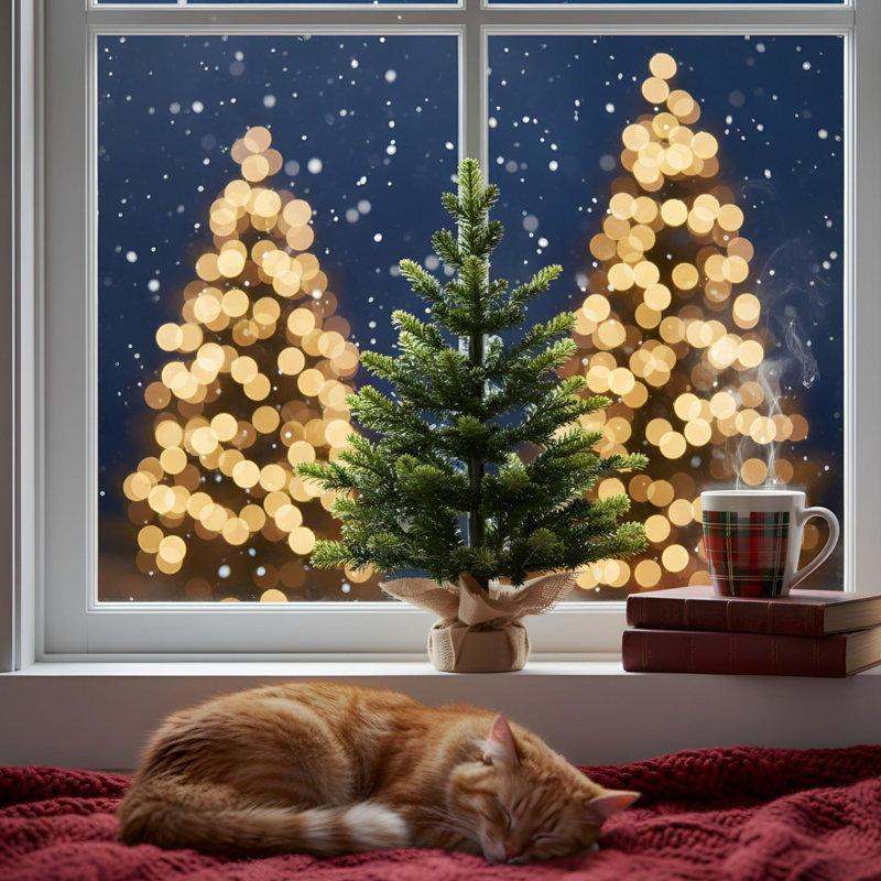Arbre de Noël de table 2 pi avec 230 pointes PE
