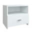 Chambre à coucher Zen KAPPA - Lit plateforme avec table de chevet (1) - Assemblage facile, aucun sommier requis-1824740549