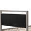 Très grand lit avec tête de lit en tissu Boucle, structure en bois d'hévéa gris, système de lattes silencieuses, assemblage rapide, plateforme de rangement pour chambre à coucher avec bois, fabrication, support de matelas optimal, dessous de lit