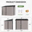 6' X 8' Metal  Lean To Storage Shed