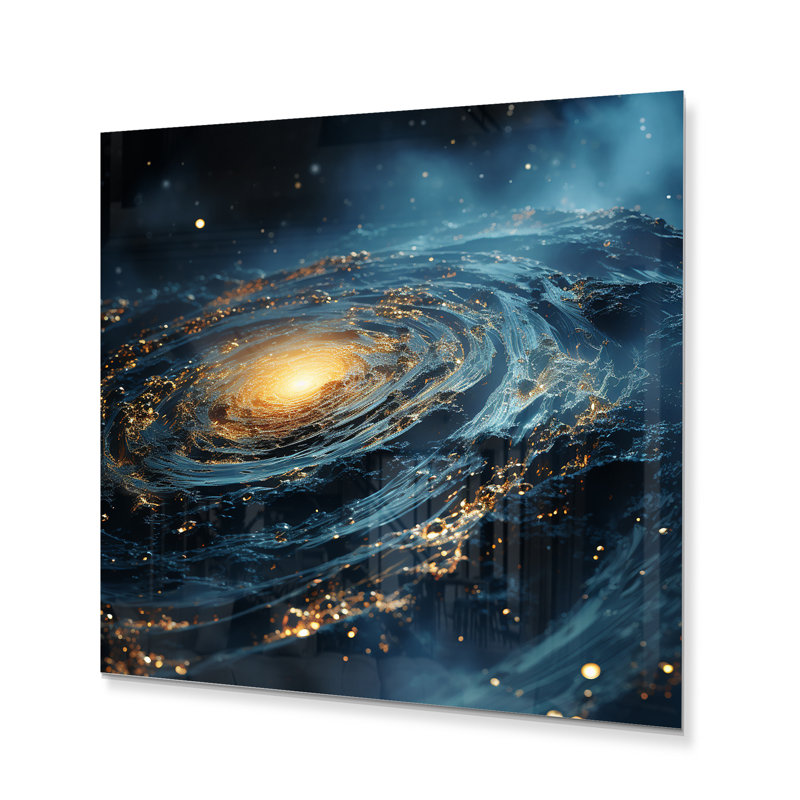 - Art mural abstrait spirales en métal, H 36 po x l 36 po x P 1,5 po