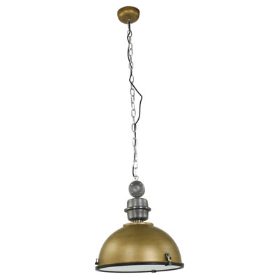 Bragg 1 - Light Gold Dome Pendant