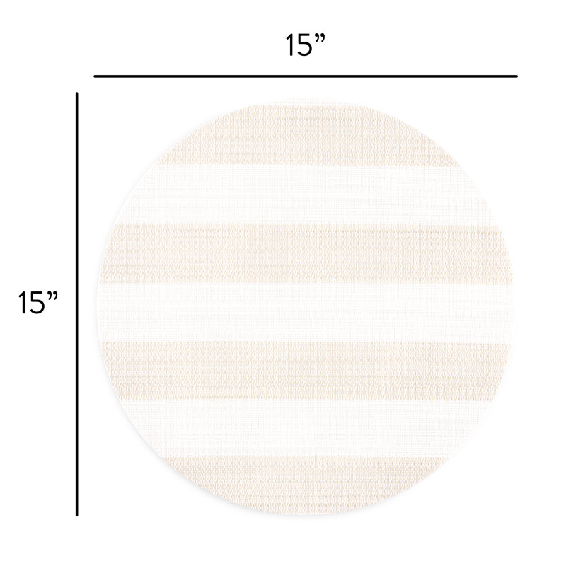 Napperon Town / Country Basics Cabana, Naturel / blanc