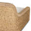 Chaise de patio pivotante en osier Breck Celeste