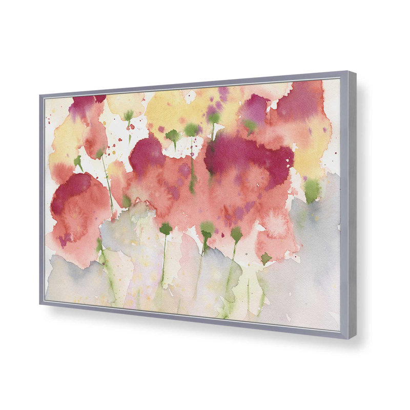 Éclat de fleurs, H 19,25 po x l 25,25 po, Chrome poli