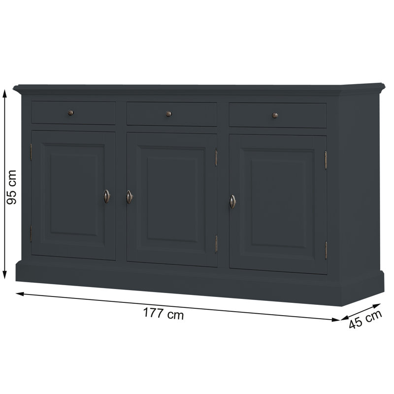 Blaxton 177cm Sideboard, Anthracite Grey