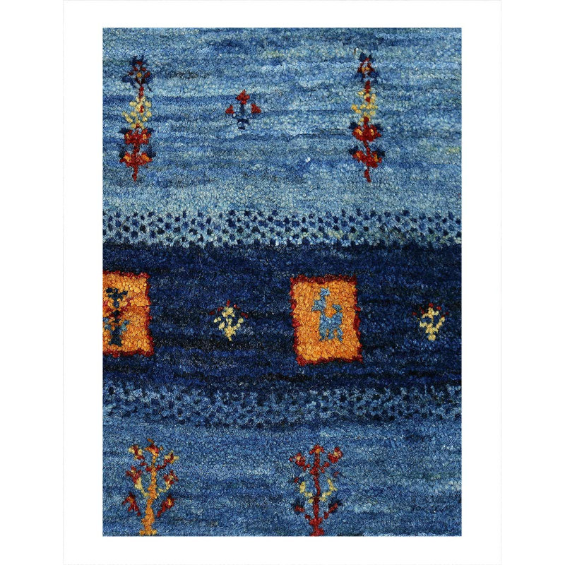 Fine Hand knotted Persian Gabbeh 2'1"X 3'