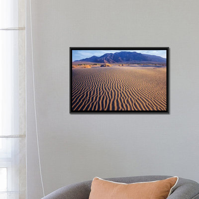 Tucki Mountain et Mesquite Flat Sand Dunes, Parc national de la Vallée de la mort, Californie par Tim Fitzharris - reproduction de photo sur toile tendue