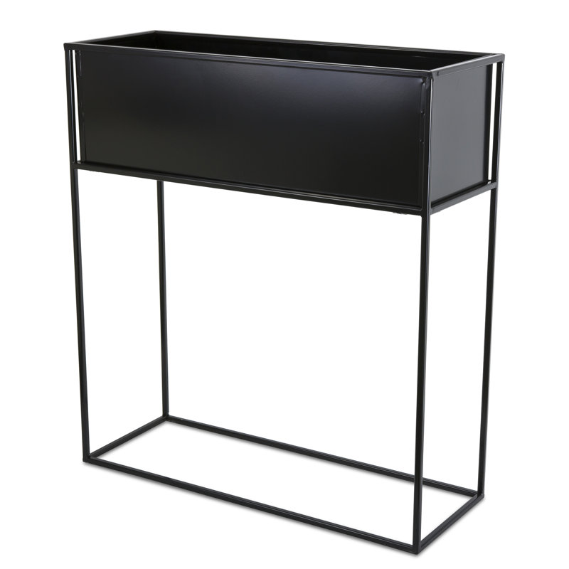 Woulk Metal Plant Stand, Black, 70cm H x 64cm W x 24cm D