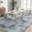 Tapis bleu 8 pi x 10 pi Neutre-118613661