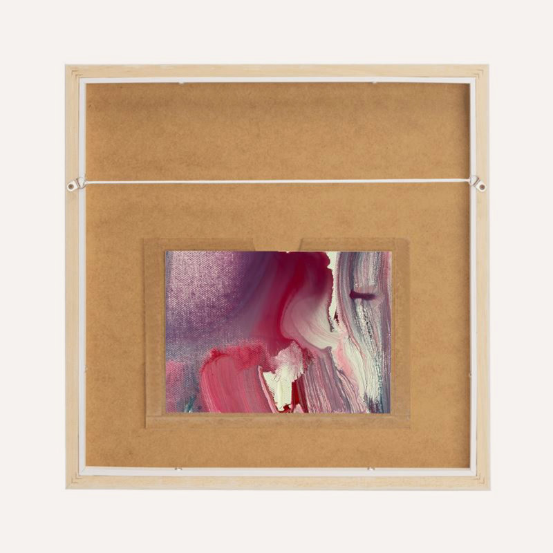 Écharpe en soie encadrée "Fall on Me # 2" limitée de 12 x 12 po par Fanyu Lin, H 16 po x l 16 po