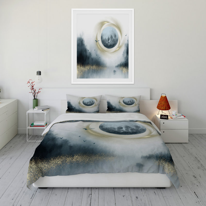 Twill Toile Duvet Cover, Queen Duvet Cover + 2 Standard Pillowcases