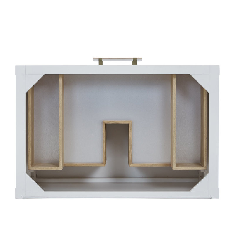 Olena 36'' W Single Vanity, 8" Widespread, White Zeus 