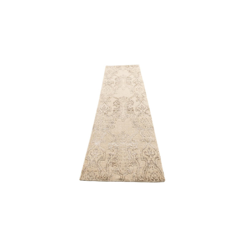 Tapis de couloir beige clair Murry