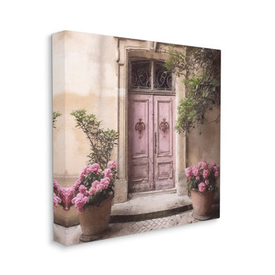 " Pink Floral Doorway " by Riley B