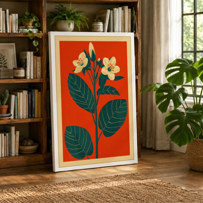Yellow Blooms Botanical - Wrapped Canvas