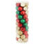 50pc Red/Green/Gold Plastic Christmas Ornament Balls