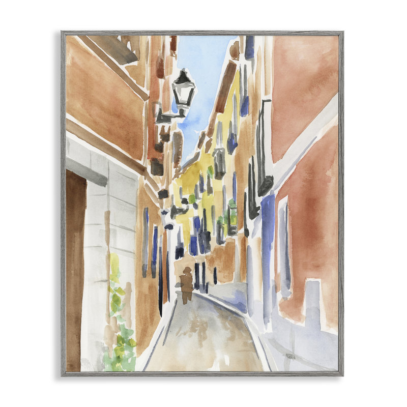 Art abstrait de Giclée de Madrid, design par June Erica Vess, H 30 po x l 24 po, Estampe numérique Farmhouse