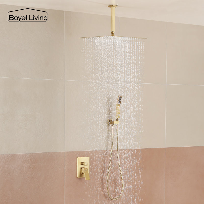 All-In-One Kit with Rough in-Valve, Brushed Gold