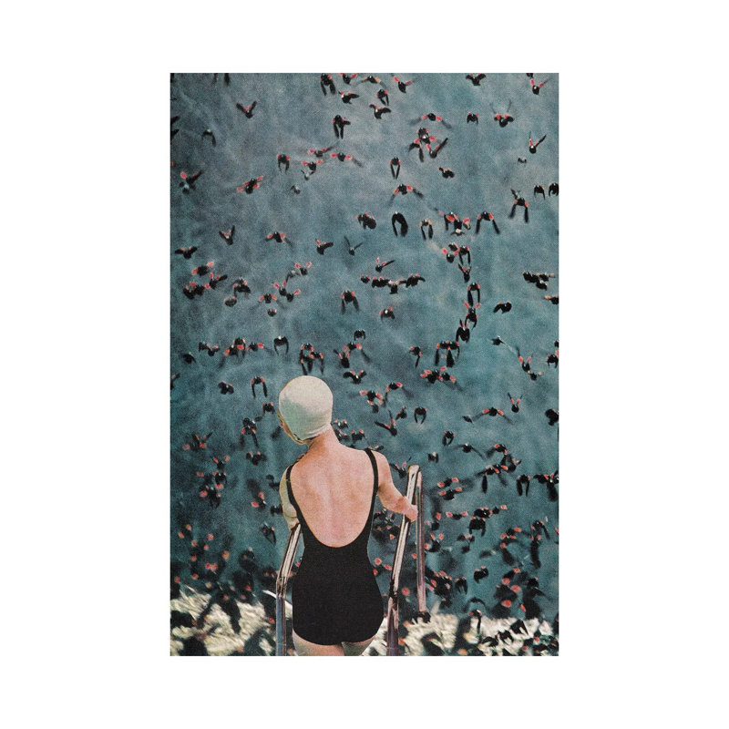 I Don't Fit Here by Kiki C Landon - Wrapped Canvas Painting