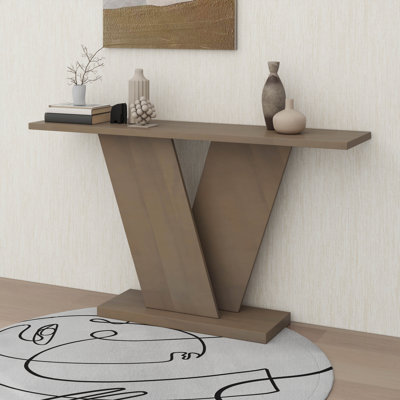 Console moderne avec base en V