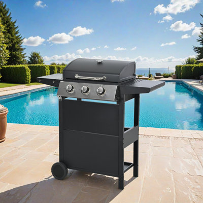 3-Burner Propane Gas Grill Cabinet