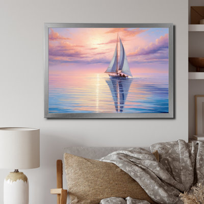 Voilier, reproduction d'art sur toile, voilier côtier, sérénade I