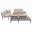 Ensemble de canapé modulaire d'extérieur avec tables polyvalentes et coussins confortables pour divers espaces-615806391