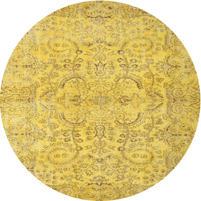 Tapis contemporain jaune