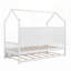 Lit simple en bois avec lit gigogne-117794015
