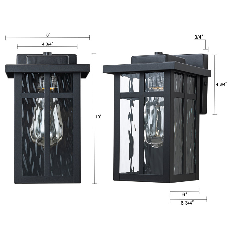 Ayanna Wall Light, 10" H x 6" W x 6.75" D