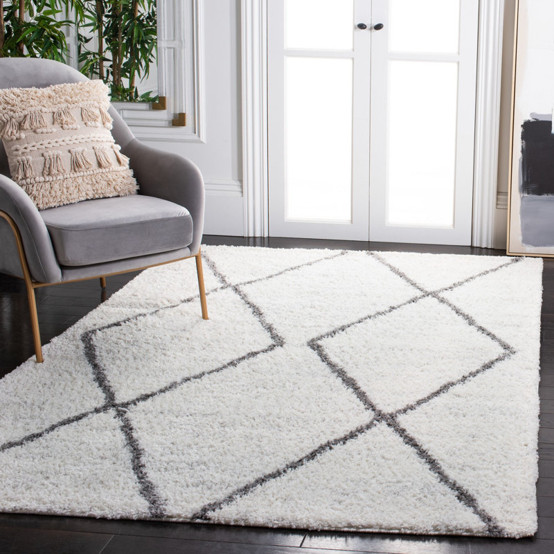Prasad Shag 500 Performance Geometric Rug, Rectangle 9' x 12'