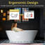 Baignoire autoportante de luxe contemporaine en résine de couleur unie mat L 66-7 / 8 "x l 29-7 / 8" Cove WOODBRIDGE