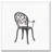 3pc Cast Bistro Set W Ice Bucket