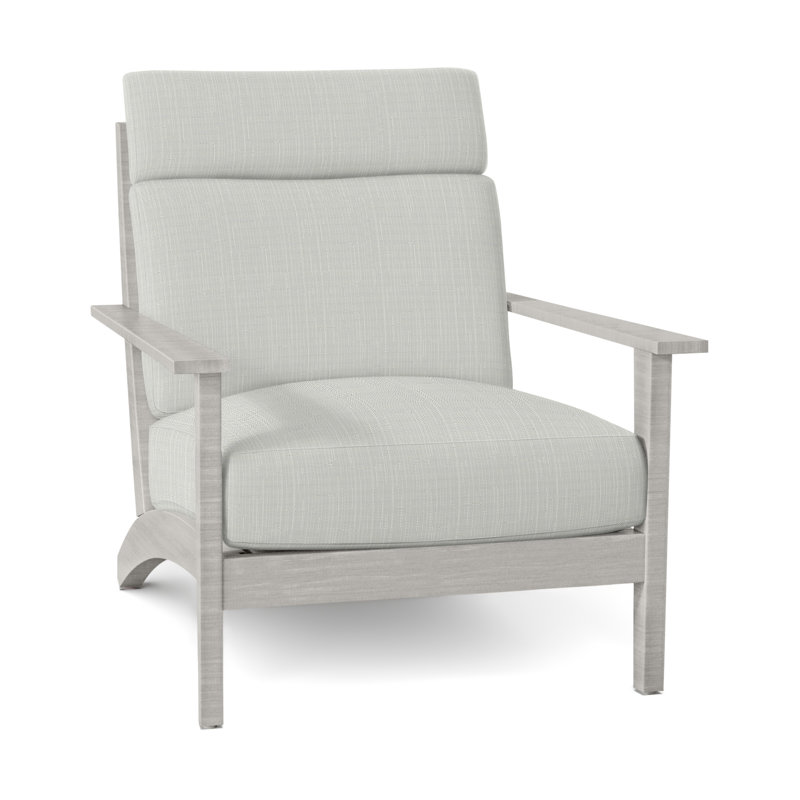 Méridienne Kennebunkport, Pas de passepoil + bourre standard, Sunbrella® argent Verona, Huître