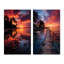«Dominicana Tropical Sunset Reflections», 2 pièces-1922699661-1922699658
