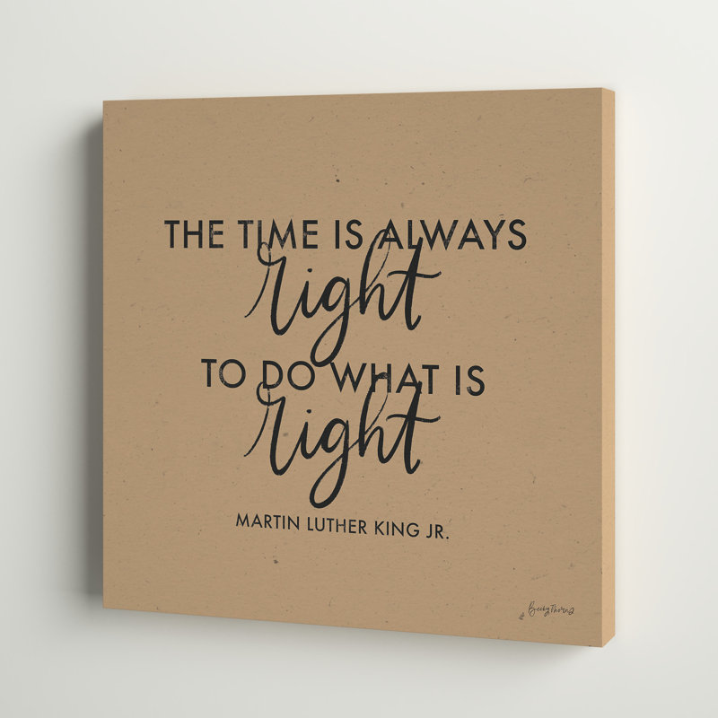 «Words of Wisdom IV Brown» par Becky Thorns - art textuel sur toile tendue, H 12 po x l 12 po x P 1,25 po