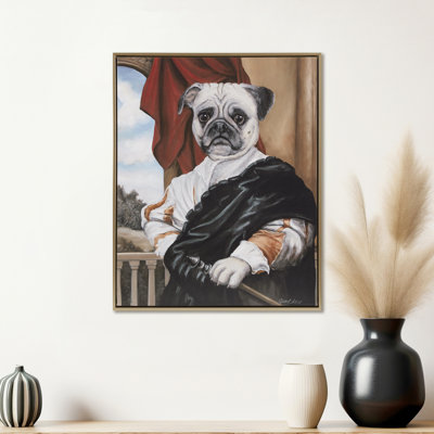 Captain's Guard Framed Artwork - Imperial Adorned Portrait 16.5"W X 20.5"H Golden Textured Hanging Frame Fascinating Wall Decoration 16.5"X20.5"