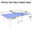 Ensemble de table de ping-pong pliable et portatif de 9 pieds de taille moyenne pour jeux de société avec filet, 2 raquettes de tennis de table et 3 balles, table de ping-pong-609261294