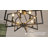  6-Light 21.7'' Square / Rectangle Candle-Style Geometric Chandelier Black for Dining Room, Kitchen or Hallway-1061468297-1064544861
