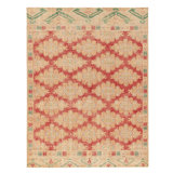 Distressed Homage Wool Geometric Area Rug