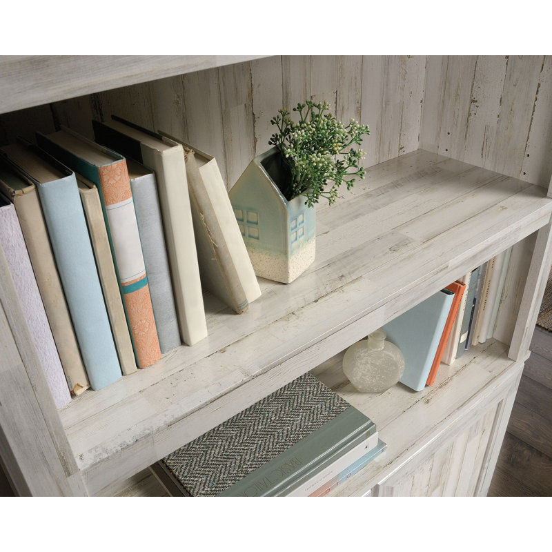 St. Nicholas Standard Bookcase, (3 Shelves) 69.76"H x 35.28"W x 8.44"D, Off White