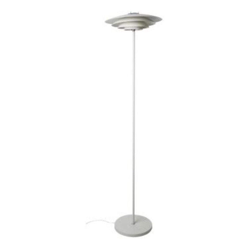 150cm Traditional Floor Lamp, White, White