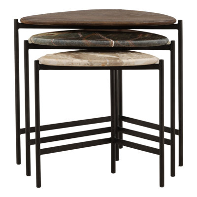 Viremont Nesting Table Set of 3 Multicolor