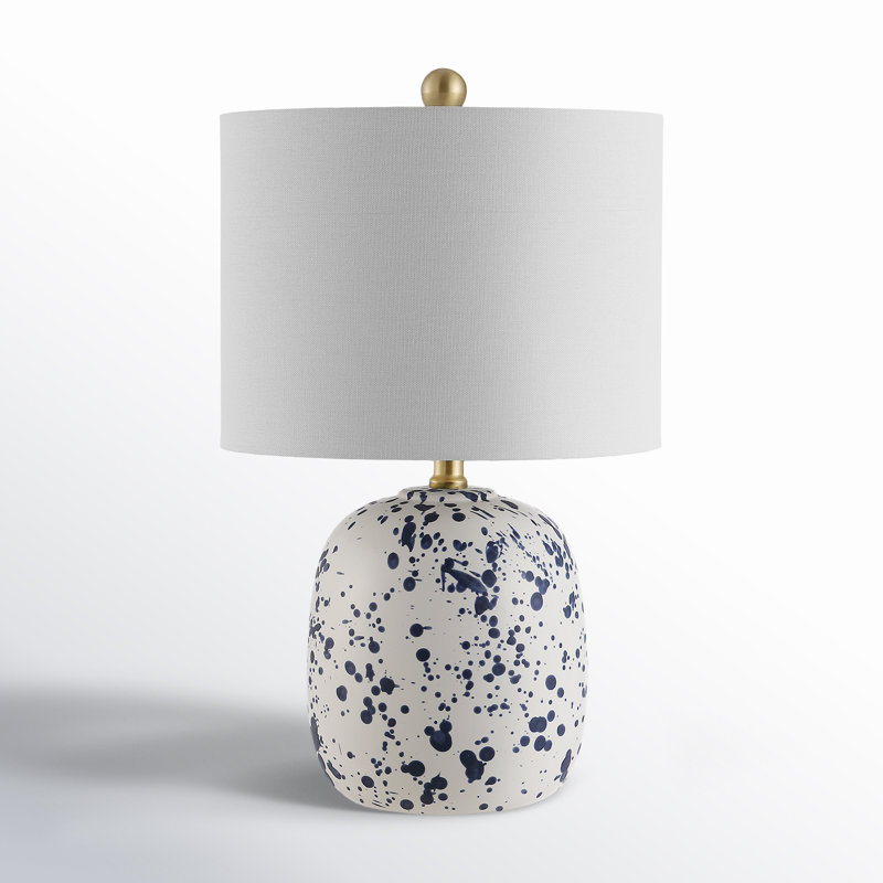 Avari 19.25" Ivory/Navy Standard Lamp