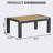 Outdoor Aluminum Patio Coffee Table