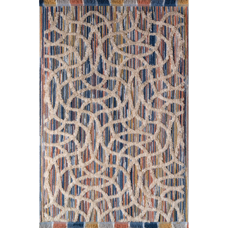 Tapis en coton Jurjen, Rectangle 6 pi 6 po x 9 pi